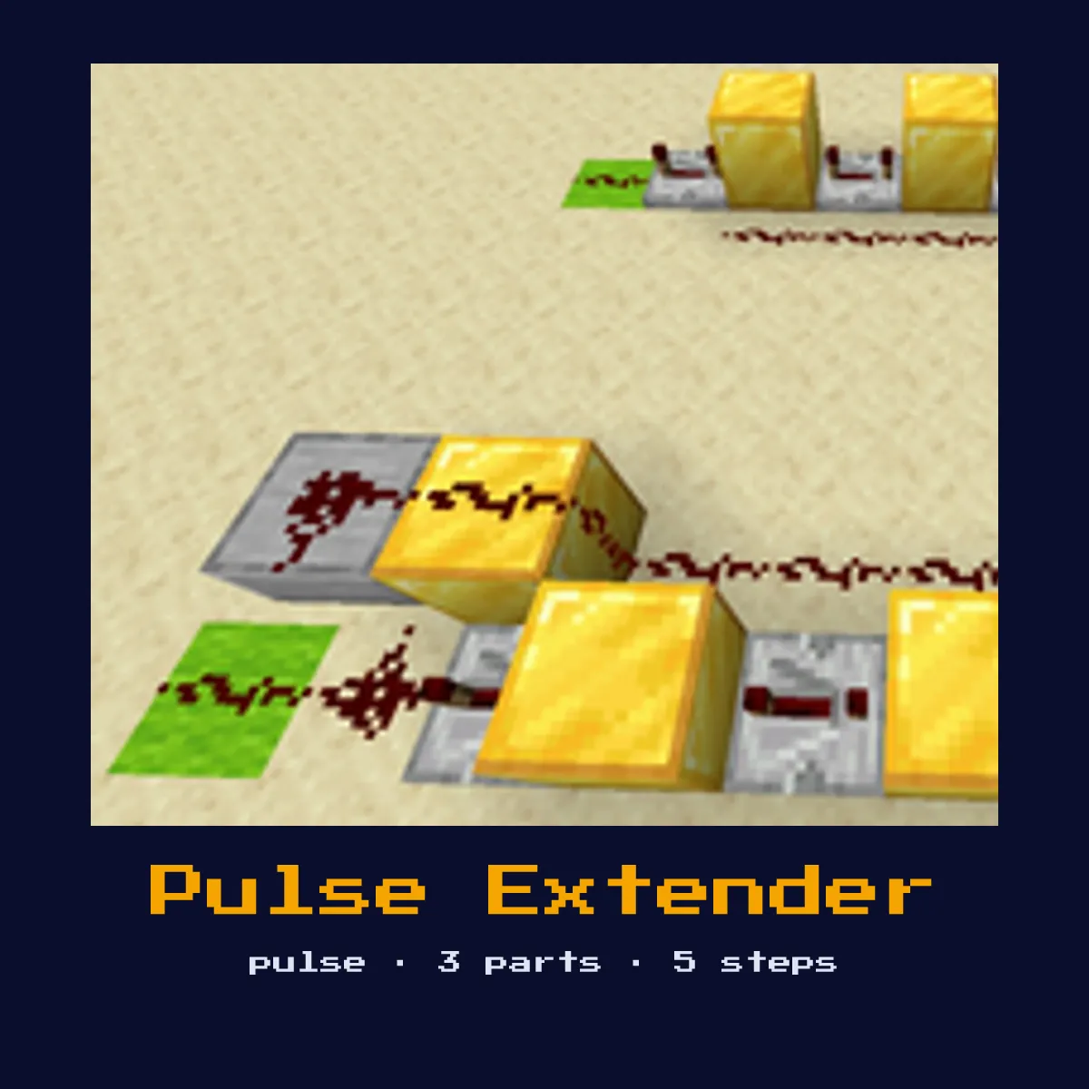 Pulse Extender built in Minecraft redstone