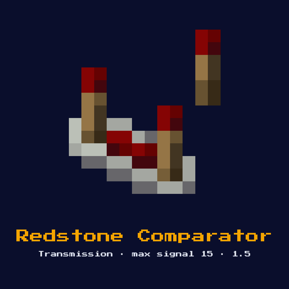 Redstone Comparator, a Minecraft redstone component, added in 1.5